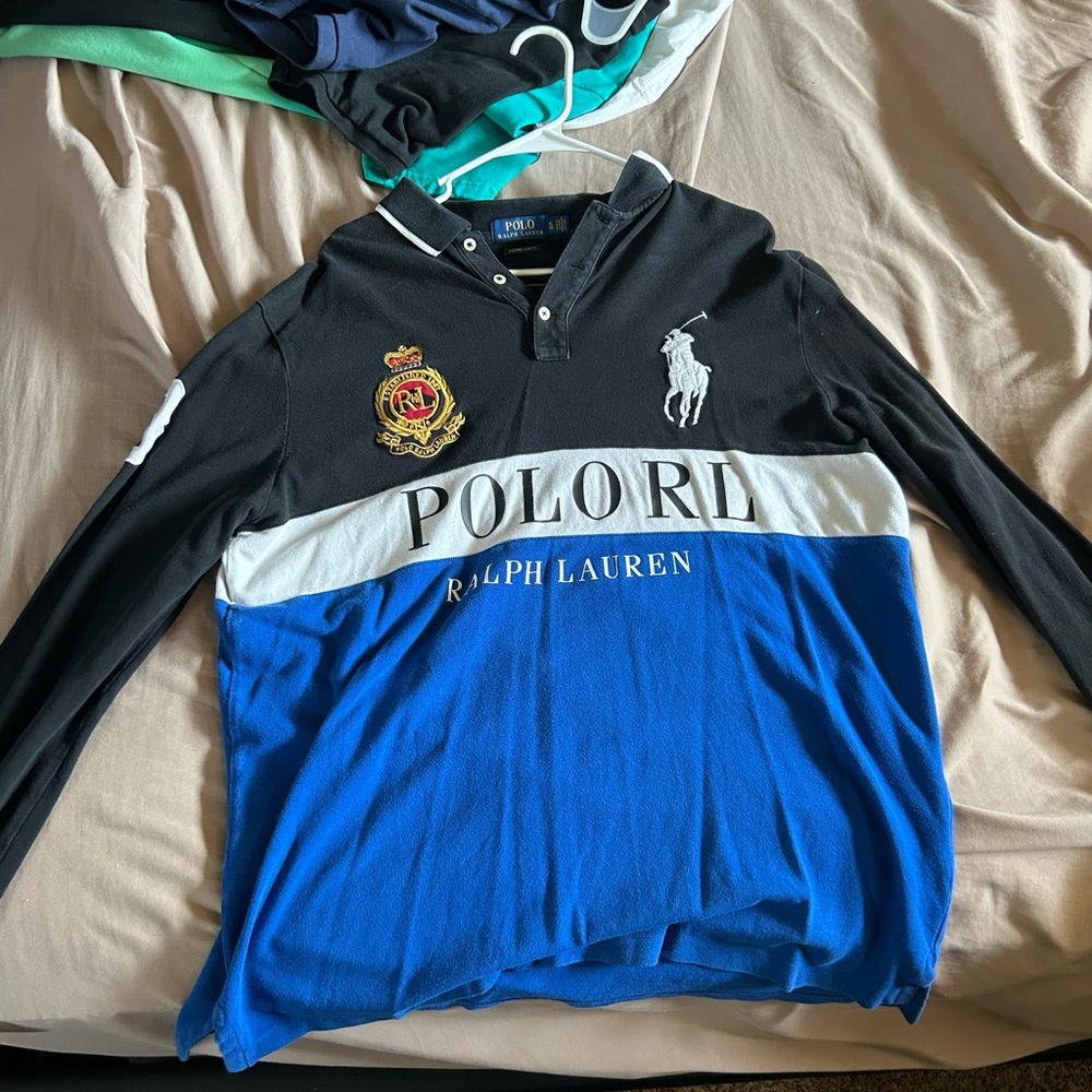 Vintage Ralph Lauren Big Pony Rugby longsleeve XL